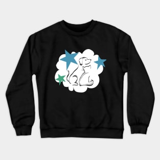 Cat and dog love Crewneck Sweatshirt